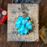 Drusy Chrysocolla Necklace